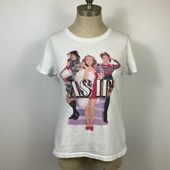 Clueless Movie Graphic T-Shirt Fitted Short Sleeve Crewneck, sz XL - Picture 1 of 8